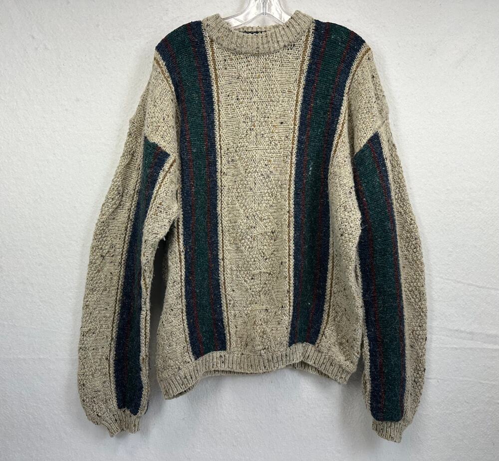 Zeidler and Zeidler Vintage Men's Crewneck Pullover Wool Sweater Size L